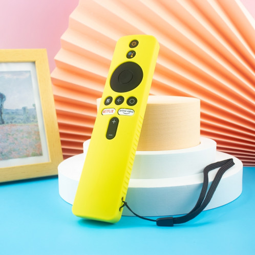 Pour Xiaomi 4K TV Stick Y48 Télécommande Housse de protection en silicone anti-chute (jaune) SH401F888-05
