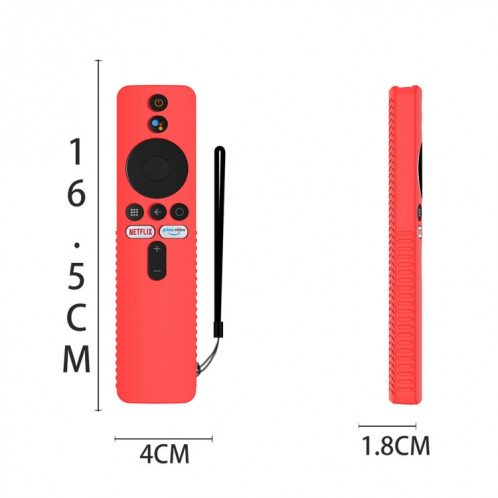 Pour Xiaomi 4K TV Stick Y48 Télécommande Housse de protection en silicone anti-chute (noir) SH401A1241-05