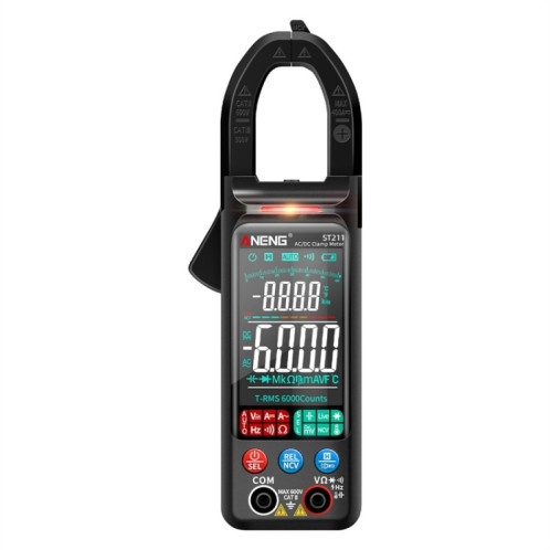 Multimètre intelligent entièrement automatique à pince multifonction grand écran ANENG, spécification: courant continu noir ST212 SA0504126-06