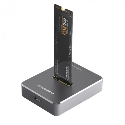Blueendless SD03 M.2 SATA/NVME Base de disque dur à semi-conducteurs à double protocole (gris) SB401A545-07