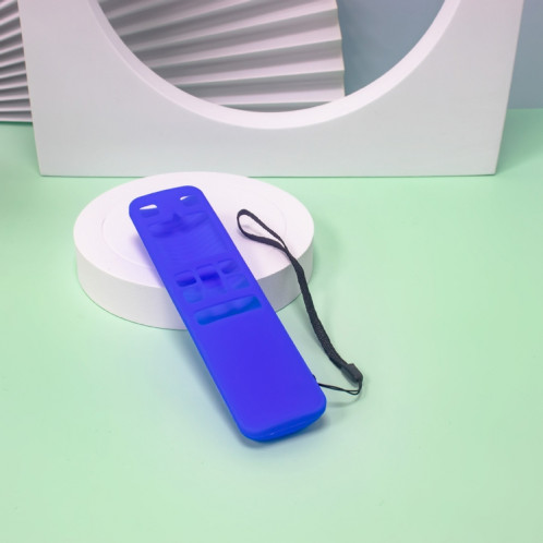 Pour TCL RC802V FMR1 FNR1 Y40 TV télécommande anti-chute étui de protection en silicone (bleu) SH301B1486-06