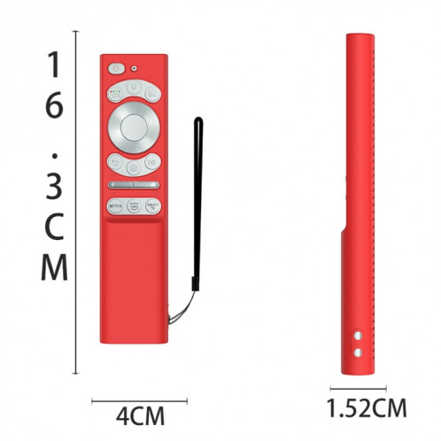 Pour Samsung Smartone3 TM1990C BN59-01357 Y34 Housse en silicone pour télécommande (rouge) SH701C1413-05