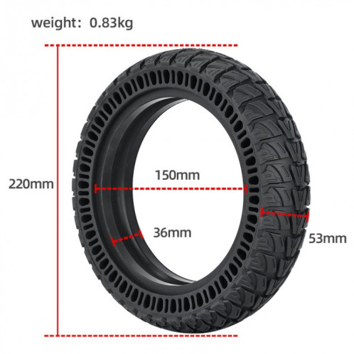 LYLT058 pour pièces de rechange de roue avant et arrière de Scooter électrique Xiaomi M365/Pro (9 pouces) SH601A1865-06