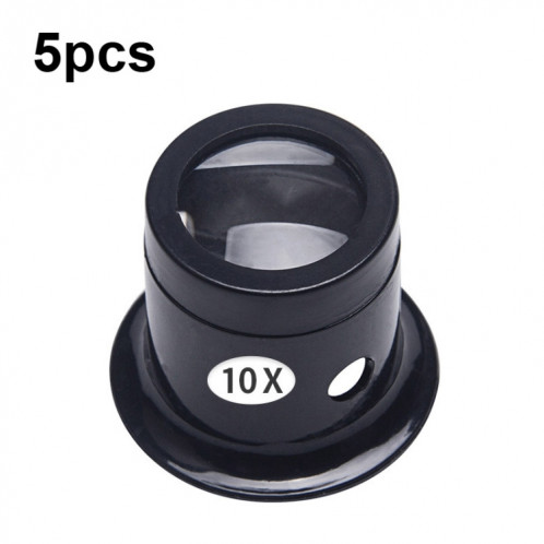 5 pièces loupe d'oculaire lentille en verre loupe de réparation de Type d'oculaire, fois: 10X SH51031675-06