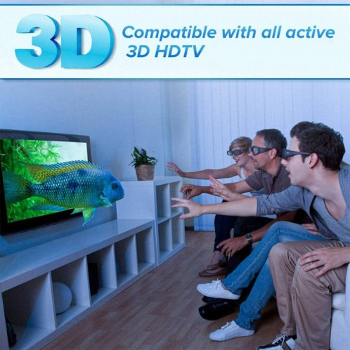 Les lunettes 3D à obturateur actif prennent en charge 96HZ-144HZ pour la projection DLP-LINK (KX30) SH301A1714-07