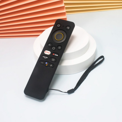 Pour Realme 32/43 pouces Y41 TV télécommande tout compris étui de protection en silicone anti-chute (noir) SH301A1876-05