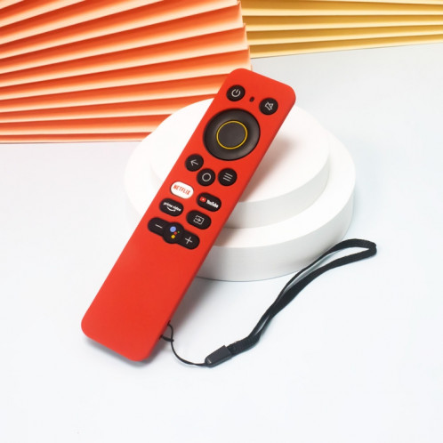 Pour Realme 32/43 pouces Y41 TV télécommande tout compris étui de protection en silicone anti-chute (rouge) SH301C43-05