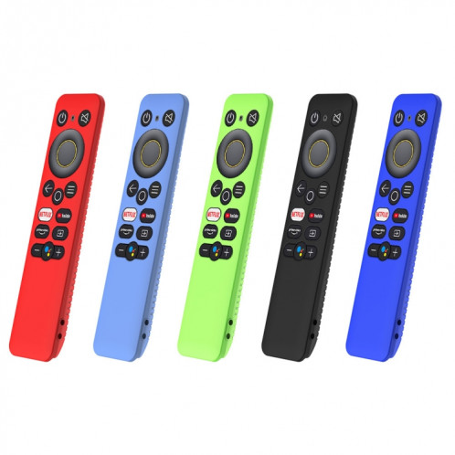 Pour Realme 32/43 pouces Y41 TV télécommande tout compris étui de protection en silicone anti-chute (vert lumineux) SH301E943-05