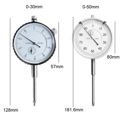 Indicateur de cadran à grand cadran de haute précision de 0,01 mm, spécification : 0-30 mm SH5701918-06