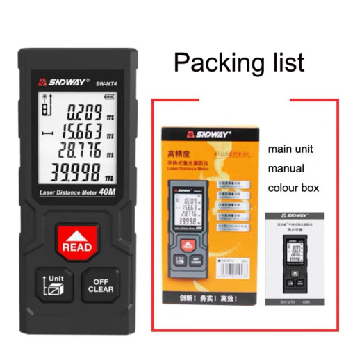 SNDWAY MT4 modèle de batterie télémètre infrarouge règle électronique de haute précision télémètre Laser SS5901270-06