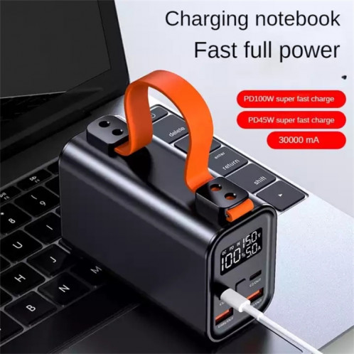 MEIYULIN SYX22 100W Notebook Fast Charging 30000mAh Mobile Power, Style: Mise à niveau Noir SH7104717-08