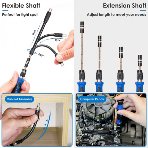 142 en 1 jeu de tournevis de précision Kit de tournevis magnétique pour outil de réparation de téléphone PC SH27811176-06
