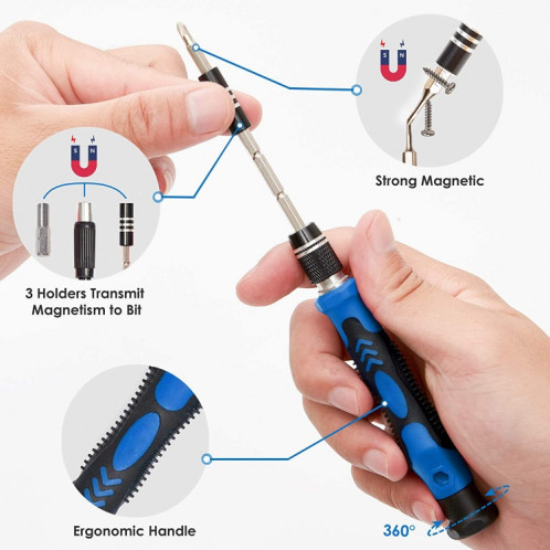142 en 1 jeu de tournevis de précision Kit de tournevis magnétique pour outil de réparation de téléphone PC SH27811176-06