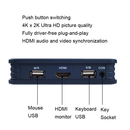 Commutateur KVM HDMI BW-21UHB 2 ports 2 entrées 1 sortie SH2822782-06