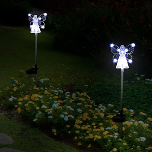 Lampe solaire d'ange pour jardin, décoration extérieure, Patio, prise de terre (jaune) SH101C795-07