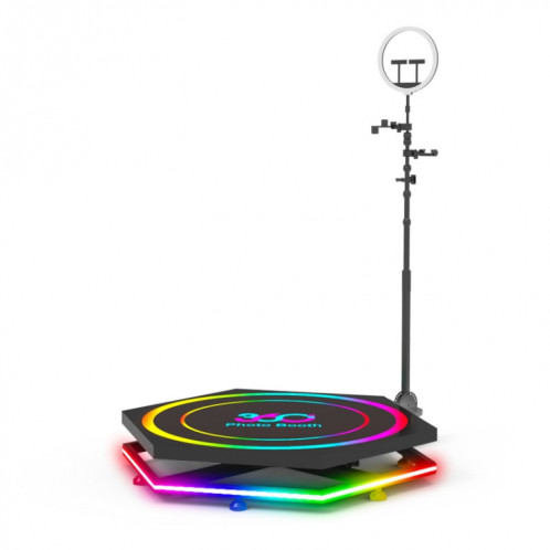 100cm Hexagonal 360 ​​Photomaton électrique rotatif petite étape pour les fêtes et les mariages SH1301871-06