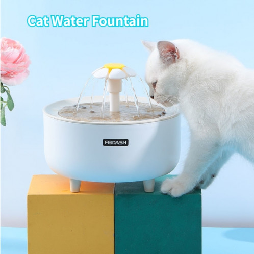 346578 Pets Automatic Circulation Filter Cat Flowing Drinking Fundation, Spec: Interface USB (Fleur) SH701A1924-06