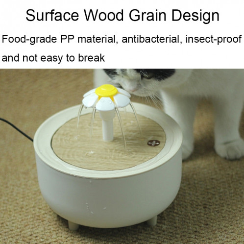 346578 Filtre de circulation automatique pour animaux de compagnie Cat Flowing Drinking Fundation, Spec: Arrêt automatique USB (Robinet en cristal) SH702B1245-06