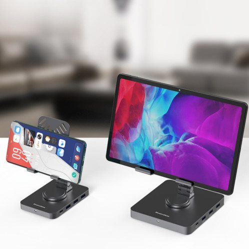 Blueendless 4K HD 60Hz Type-C/USB-C Expansion Dock Support de tablette pour téléphone portable, Spécification : 10 en 1 SB36011750-07