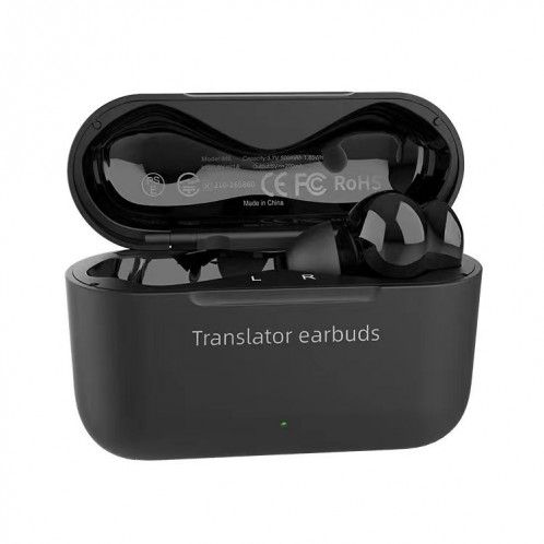 L'écouteur de traduction Bluetooth intelligent de traduction mutuelle multi-pays M6 prend en charge 127 langues (noir) SH401B1616-010