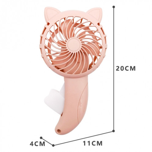 3pcs BY36 dessin animé oreilles de chat ventilateur de poche presse manuelle sans batterie (livraison aléatoire de couleur) SH801A1615-04