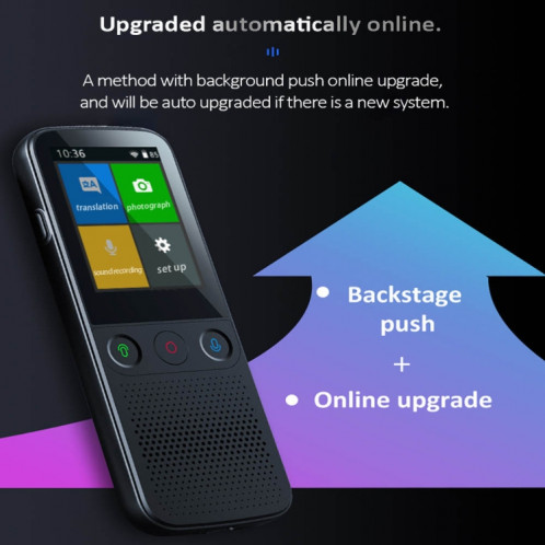 T10Pro Wifi Intelligence Artificielle Photo / Machine de Traduction d'Enregistrement Prend en Charge 138 Langues (Blanc) SH101A106-012
