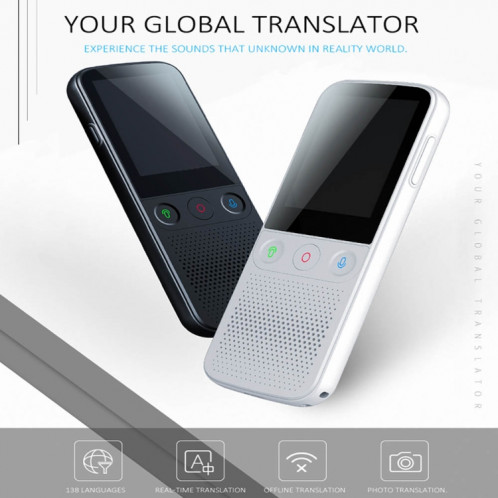 T10Pro Wifi Intelligence Artificielle Photo / Machine de Traduction d'Enregistrement Prend en Charge 138 Langues (Blanc) SH101A106-012