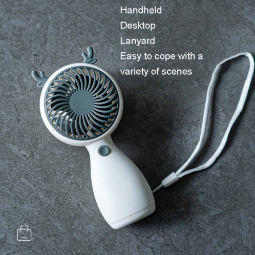 2pcs MLS6035 USB Mini Charge Avec Longe Petit Ventilateur, Style Livraison Aléatoire (Blanc) SH001D337-06