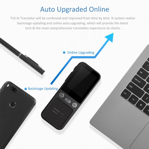 Le traducteur de voyage T16 Smart AI Translation prend en charge la traduction mutuelle en 138 langues 14 traduction hors ligne (noir) SH301A799-09