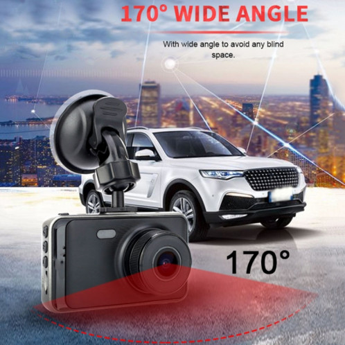 C900 3 pouces 1080P HD Enregistreur de conduite à détection de mouvement à double objectif SH3193976-07
