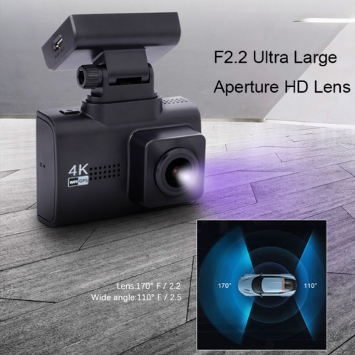 Enregistreur de conduite de voiture à double enregistrement M200 44K HD avec fonction WIFI + GPS SH31941087-07