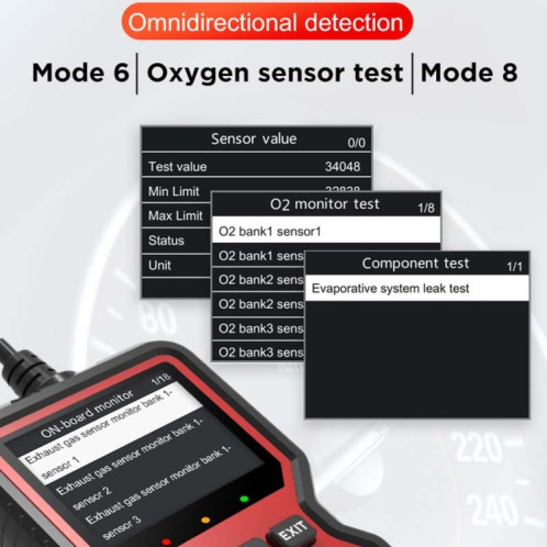 V519 OBD2 Détecteur de défaut de voiture à écran coloré SH3215817-09