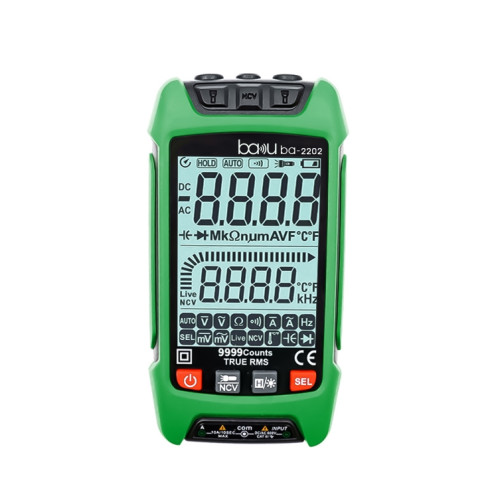 BAKU BA-2202 Testeur de résistance de maintenance pour électricien multimètre numérique (vert) SB501A1533-06