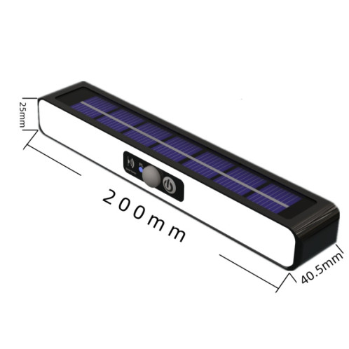 TX-200 Lampe à induction de corps humain de lumière d'escalier de décoration imperméable de paysage solaire, couleur: lumière chaude de coquille blanche + support SH94041466-012