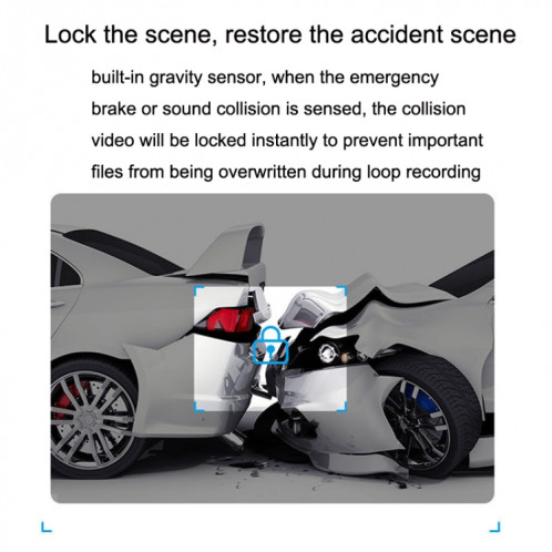 Enregistreur de conduite caché M8 WiFi téléphone connectant la surveillance du stationnement de voiture enregistreur HD 1080P (sans bouton + longue ligne USB) SH802B1365-07