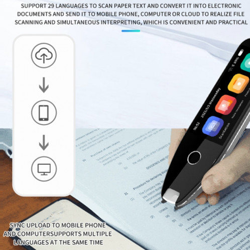 Hishell Stylo d'enregistrement de traduction de dictionnaire de stylo de numérisation de photos hors ligne de 3,5 pouces (S40) SH601A378-06