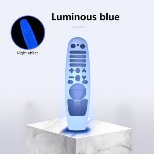 Y5 pour LG AN-MR600/MR650/MR18BA/MR19BA Housse de protection en silicone pour télécommande (bleu lumineux) SH301E1633-07