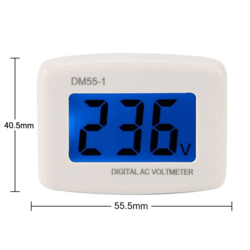 DM55-1 AC 110V 220V LCD voltmètre numérique testeur de tension détecteur mètre US Plug SH39011111-09