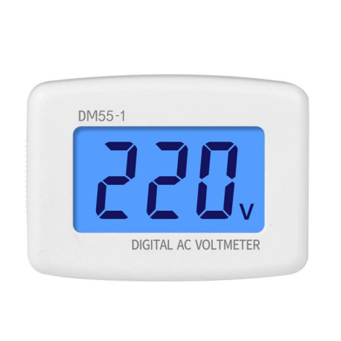 DM55-1 AC 110V 220V LCD voltmètre numérique testeur de tension détecteur mètre prise ue SH39021444-07