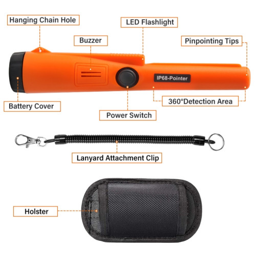 Détecteur de métaux portable IP68-Pointer Bâton de positionnement étanche 3M SH3576396-09