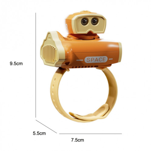 Enfants Vaisseau Spatial Dessin Animé Montre Ventilateur Projection USB Portable Ventilateur De Poignet Sans Lame (Rose) SH101B1288-09