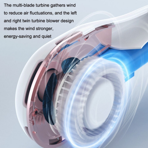 S57 Sports de plein air RGB Ventilateur de cou suspendu Mini ventilateur USB portable sans lame pliable (girofle violet) SH301C31-07