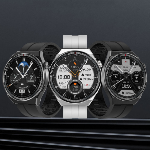 ST5 MAX 1,45 pouces enregistrement intelligent montre de sport étanche montre d'appel de diffusion vocale (argent) SH001B1539-07