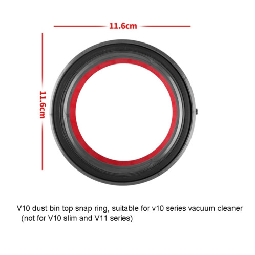 Pour Dyson V10 Dust Bin Sealing Ring Aspirateur Accessoires de remplacement SH7804648-06