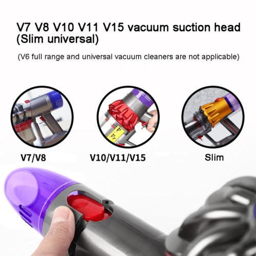 Pour aspirateur Dyson V7 V8 V10 V11 V15 sac aspirateur buse tête de brosse SH37811077-06