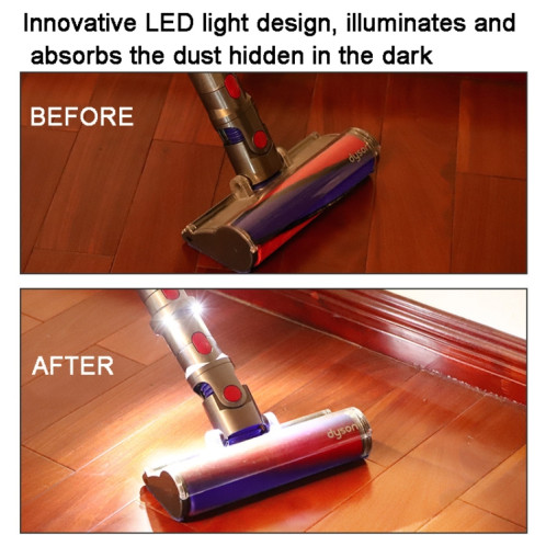 Adaptateur de tête d'aspiration pour aspirateur Dyson V7 V8 V10 V11 V15 avec lumière LED SH3798195-06