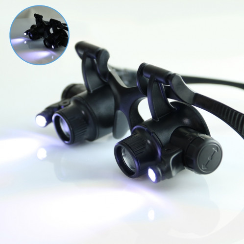 9892G1 Loupe d'entretien de type verre binoculaire 10X/20X avec lumière LED SH39631266-05
