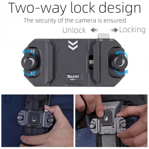 XILETU DSLR Camera Gimbal Arca Swiss Quick Release Plate Clamp, Spécification: Avec Pad SX86021036-07