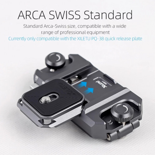 XILETU DSLR Camera Gimbal Arca Swiss Quick Release Plate Clamp, Spécification: Avec Pad SX86021036-07
