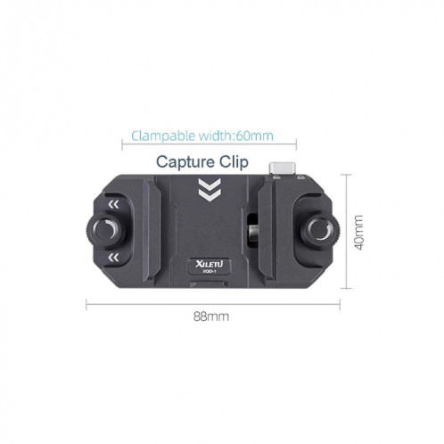 XILETU DSLR Camera Gimbal Arca Swiss Quick Release Plate Clamp, Spécification: Clip de capture uniquement SX86041646-07